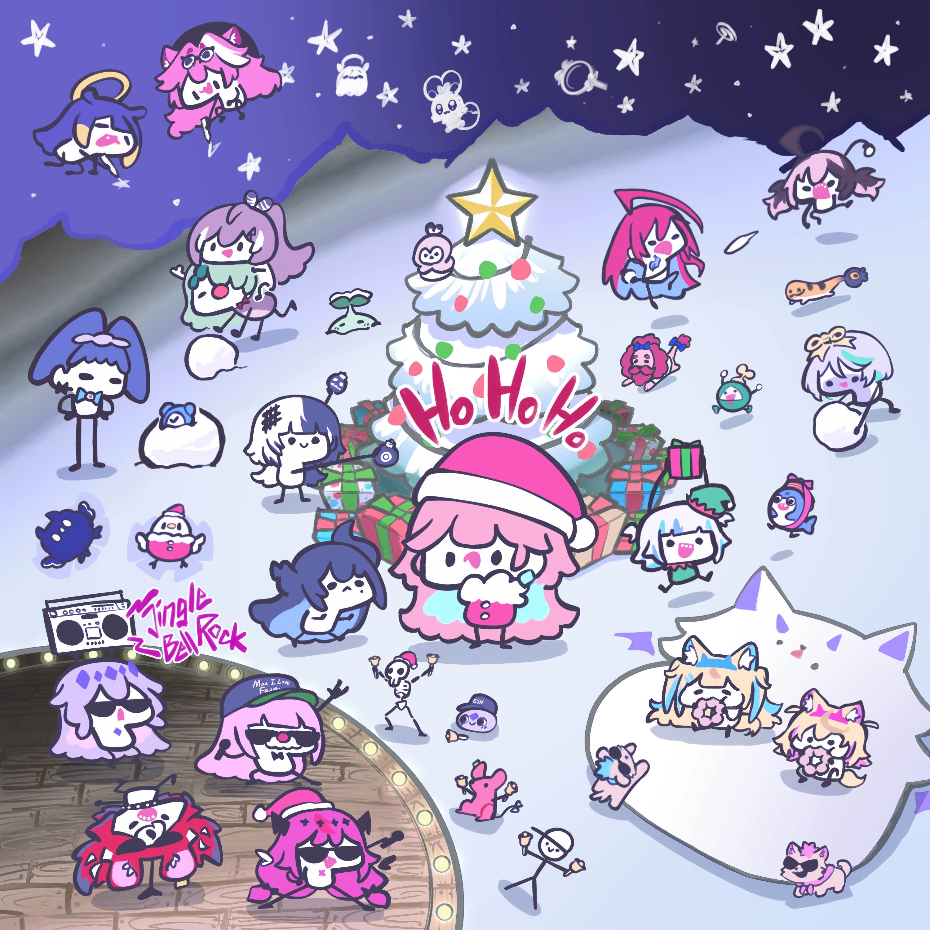 holoEN Christmas Advent Calendar artwork